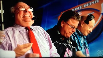 End of 2016 SEC Championship CBS broadcast tribute to Verne Lundquist 12/3/16