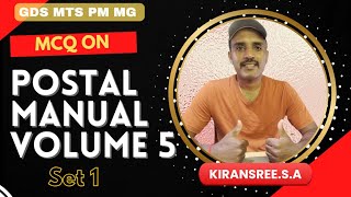 Information MCQ on Postal manual volume 5 Malayalam|| GDS MTS POSTMAN MG Only || India post exam || #postal Update