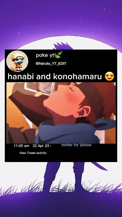 hanabi and konohamaru 😍 #shorts #anime #otaku #narutoshippuden #naruto