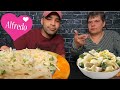 (MUKBANG) CHEESY CHICKEN ALFREDO