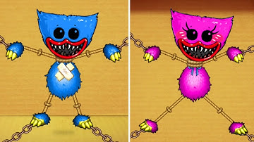 Huggy Wuggy vs Kissy Missy vs Rack Machine | Kick the Buddy Mod Poppy Playtime 2 Android Gameplay