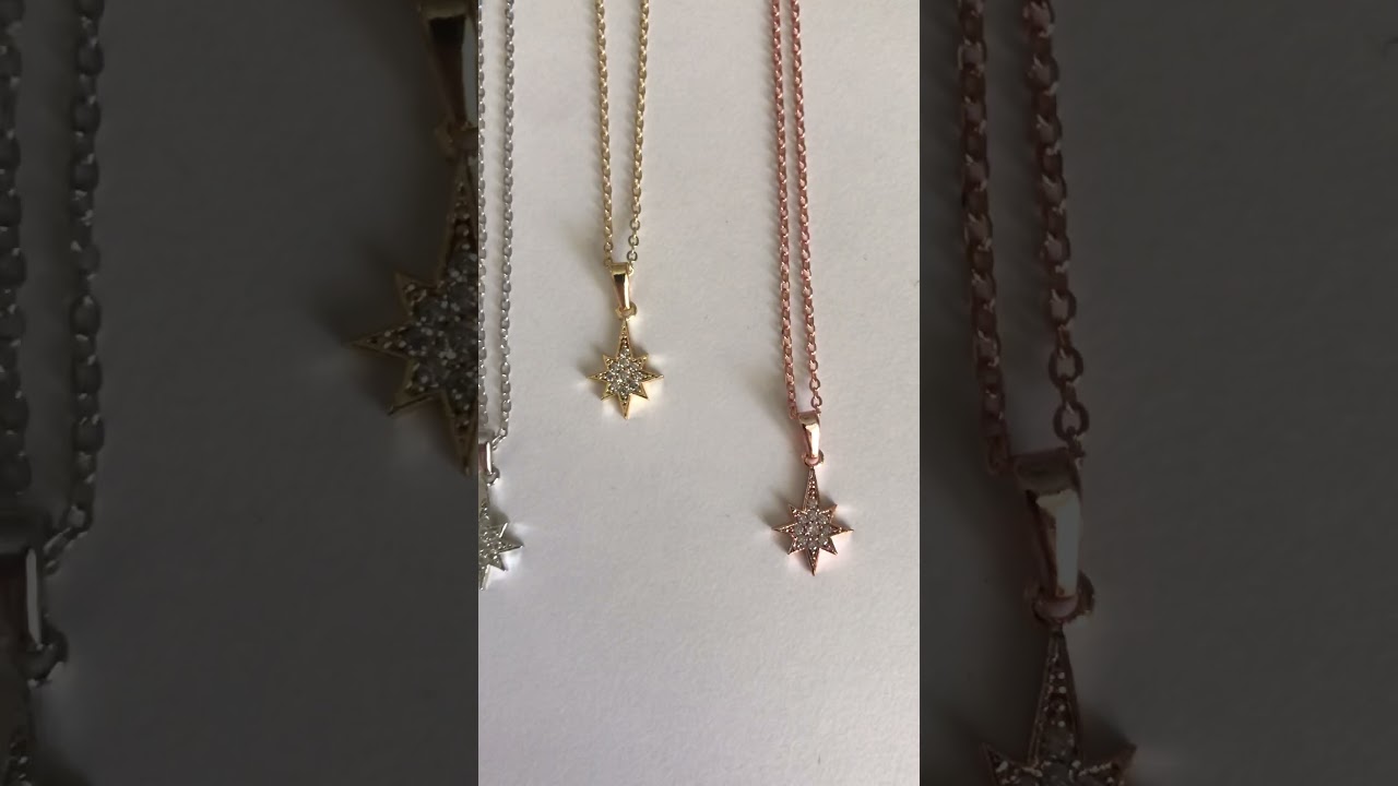 Zircon Pole Star Necklace