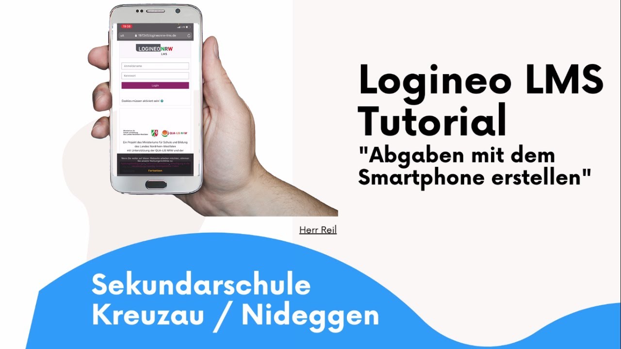 Logineo LMS Tutorial - Abgaben mit dem Smartphone erstellen - YouTube