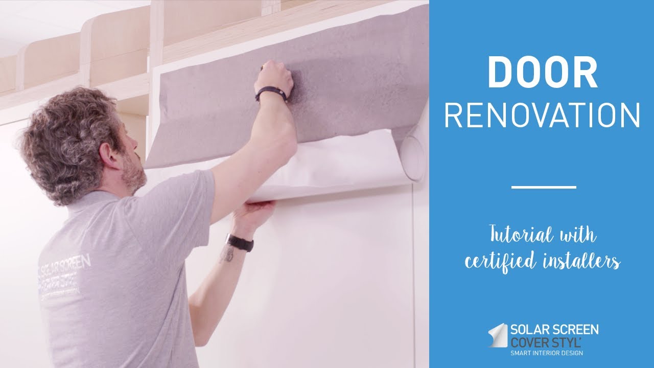 How To Renovate A Door With Cover Styl Adhesive Coverings YouTube How To Renovate A Door With Cover Styl Adhesive Coverings YouTube