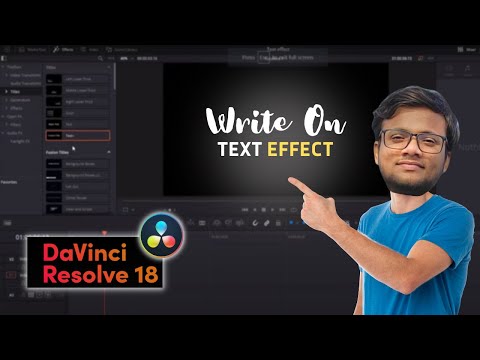 Easy HANDWRITING Text Effect | DaVinci Resolve 18 Tutorial | Write On Effect [In Free Version]