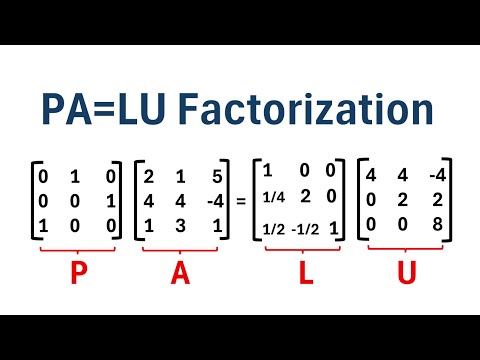 PA=LU Factorization (Step-by-Step Example)