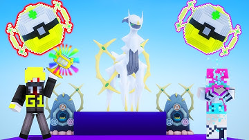 ONE VÀ NOOB YETI THỬ THÁCH ĐẬP LUCKY BLOCK ARCEUS CHÚA TỂ VIP NHẤT TRONG MINECRAFT