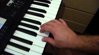 F minor Scale and Chord  Escala de Fá Menor Keyboard Piano Tutorial