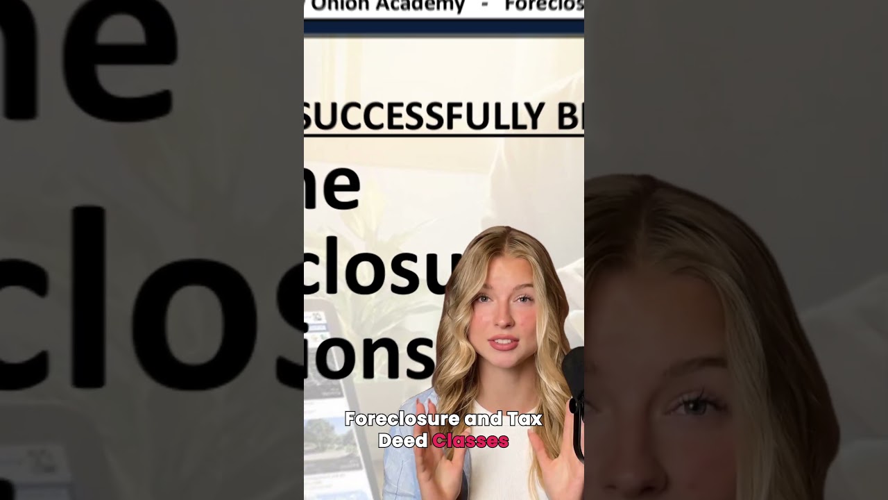 Learn How to Profit from Foreclosures & Tax Deeds | The Foreclosure Professor”