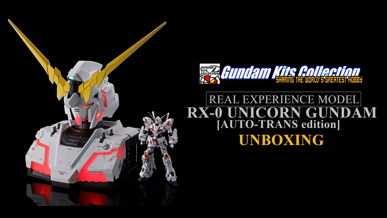 REAL EXPERIENCE MODEL RX-0 UNICORN GUNDAM [AUTO-TRANS EDITION] UNBOXING!