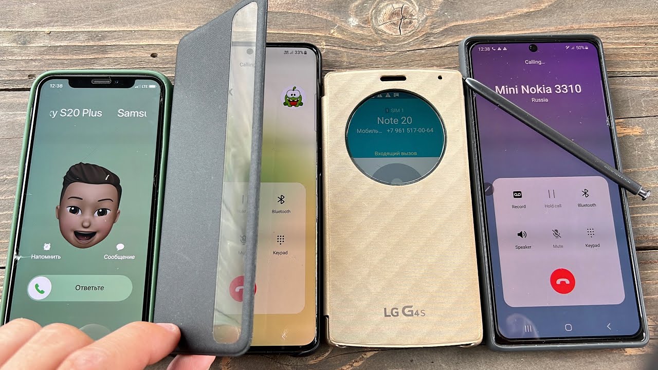 Lg g4S incoming Call Samsung Galaxy Note10 & S20+ & IPhone X white ...