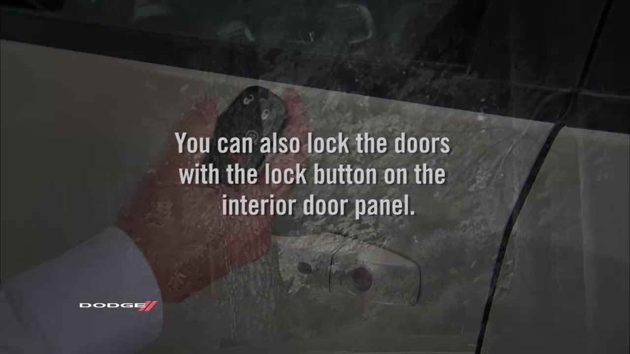Keyless Enter-N-Go™-Key fob programming for power locks in 2018 Dodge Journey