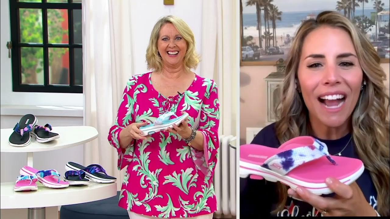 Skechers Gowalk 5 Washable Mesh Tie-dye Sandals - Wanderlust Skechers GOwalk 5 Washable Mesh Tie-Dye Sandals - Wanderlust on QVC