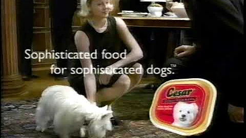 2003 Cesar Dog Food Commercial: Sophisticated Taste - Aired January 27, 2003