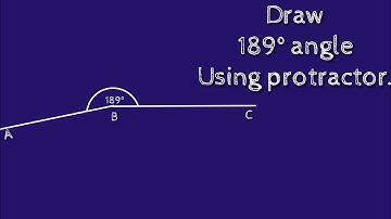How to draw 189 degree angle using protractor. shsirclasses.