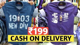 Cash on delivery / Ahmedabad shirt jeans manufacturer / wholesale market / branded jeans factory