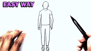 man drawing how make boy
