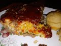 Stuffed Meatloaf/Meatloaf Sheppard&#39;s Casserole and Yeast Biscuits rolls that are Oh So Good!