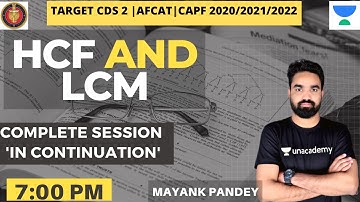 [Complete Session] HCF and LCM | Defence Exams 2020/2021/2022