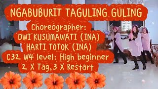 Download Lagu (NEW CHOREO) NGABUBURIT TAGULING GULING ll Choreog: DWI KUSUMAWATI \u0026 HARTI TOTOK (ALL INA) MP3