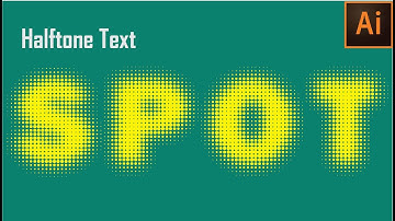 Halftone Text In Illustrator | Halftone Effect | Screen Tone Font | Dotted Text | Typography Design