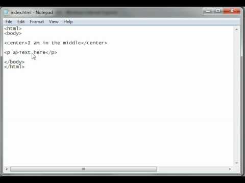 HTML Tutorial 10 - Alignment - YouTube