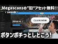 【UE5】ボタンポチっとするだけ！Quixel Megascansの約18000個の"旧"アセットを一括取得できるボタンが追加されました (2024年12月31日まで)