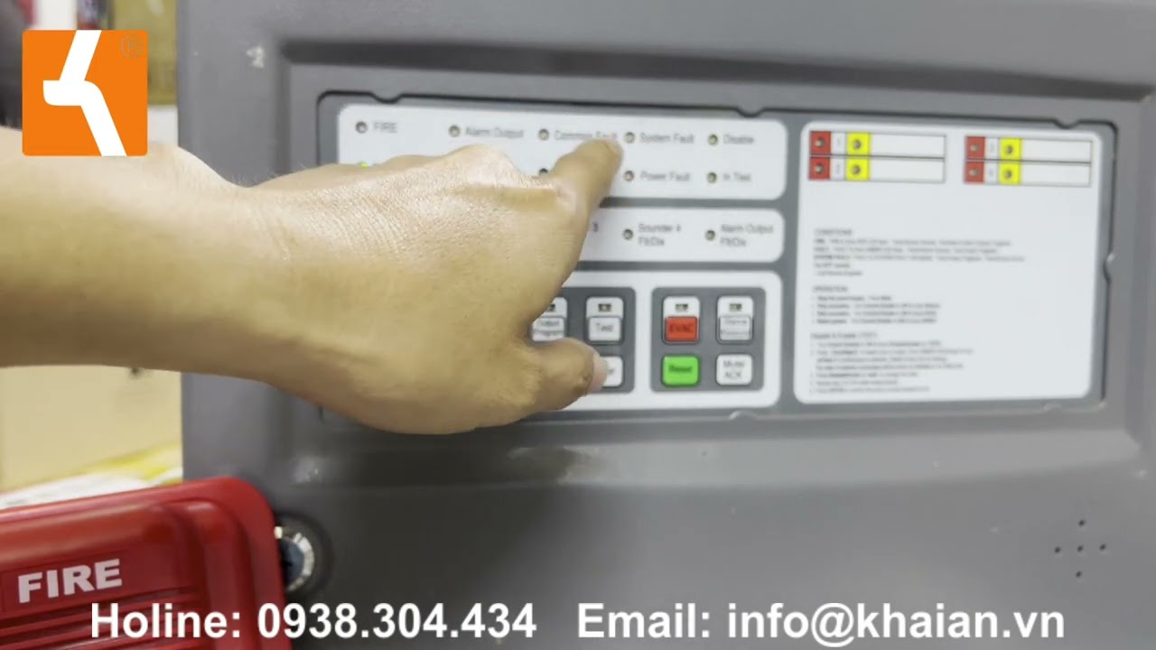 Hướng dẫn sử dụng trung tâm báo cháy GST104 