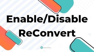 How to Enable/Disable ReConvert
