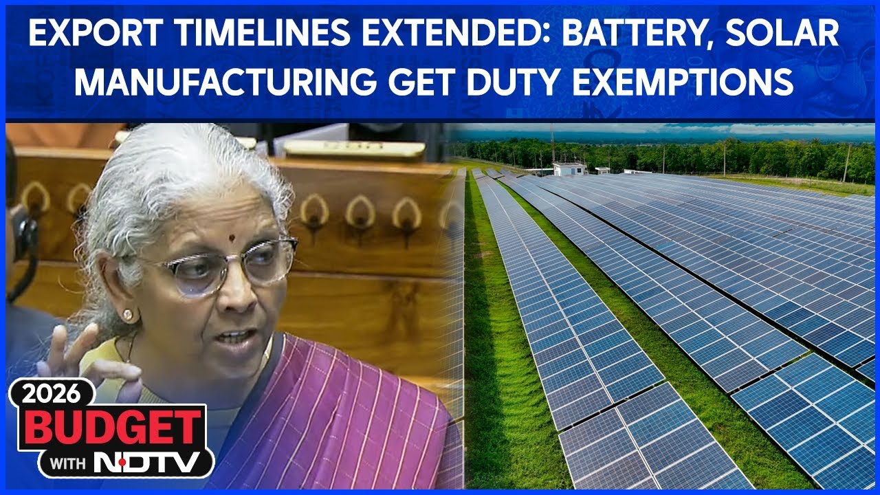 FM Nirmala Sitharaman Announces Export Relief, Boost for Clean Energy Manufacturing