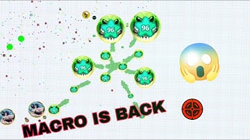 Macro is back😱 tutorial super fast macro in classic mod😍 #agariomobile #agariomacro #agario