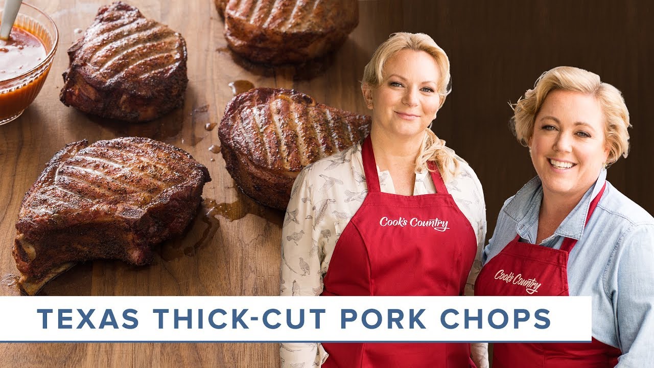 How to Make Texas Thick-Cut Smoked Pork Chops | America