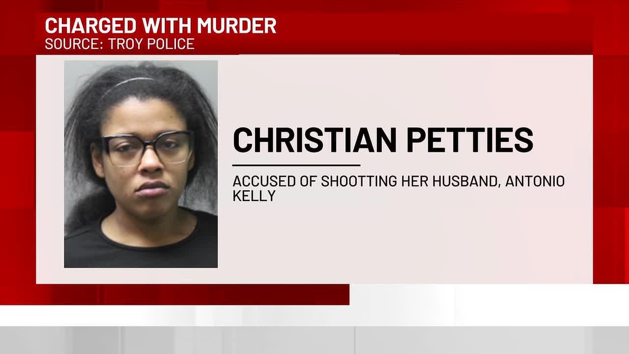 Troy woman charged with murder after husband dies in shooting - YouTube
