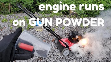 engine runs on GUN POWDER explosive results!!!