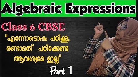 Algebraic Expressions and Identities| Introduction| Chapter 9| NCERT Class 8 Maths | CBSE| Malayalam