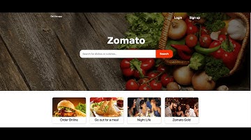 Zomato UI Clone using HTML, CSS and Bootstrap - Part 1