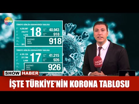 İşte Türkiye'nin korona tablosu