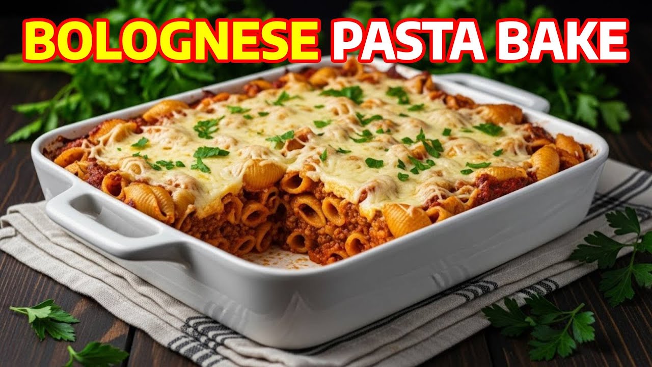 EASY Leftover Bolognese Pasta Bake Recipe (HOW to Make Pasta Bake