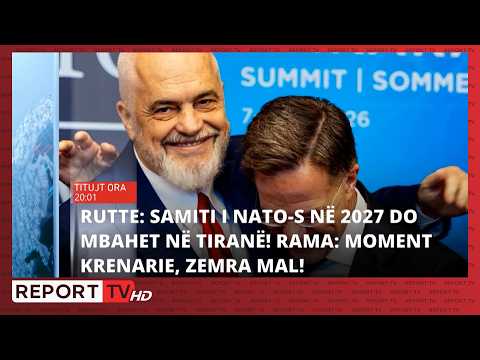 Report TV- Titujt kryesorë të lajmeve ora 20:00 (08.07.2026)