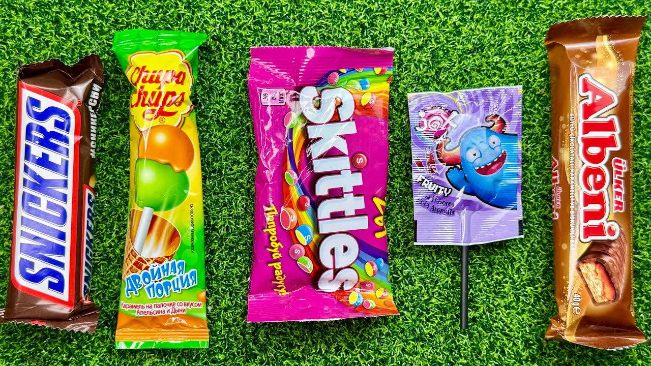 🎧 ASMR Popular Candies 🍭 | Colorful Rainbow Lollipops & Chocolate Unboxing 🍫✨