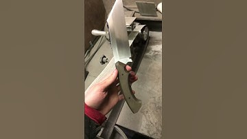 Custom order canvas micarta Seax | Knife Making #shorts