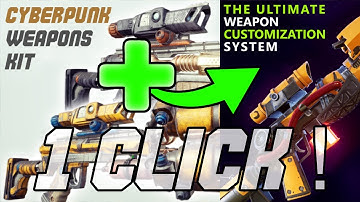 UE5 : Cyberpunk Weapon Kit Integration with DUWCS - 1 click Tutorial