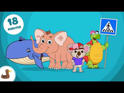 Zählefant, Blaulichtwal, Der Wartwurm, Kloalabär | Sing Kinderlieder Maxi-Mix 42 | JiMi FLuPP