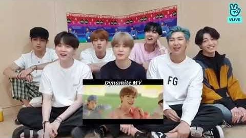 BTS reaction to Dynamite MV [ENG SUB]