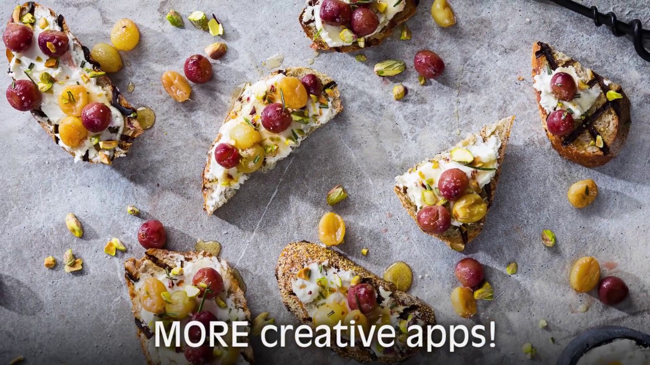 Roasted Grape & Goat Cheese Bruschetta