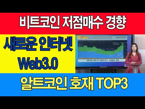 비트코인 카바 이오스/비트코인 저점매수 경향/새로운 인터넷 Web3.0/알트코인 호재 TOP3
