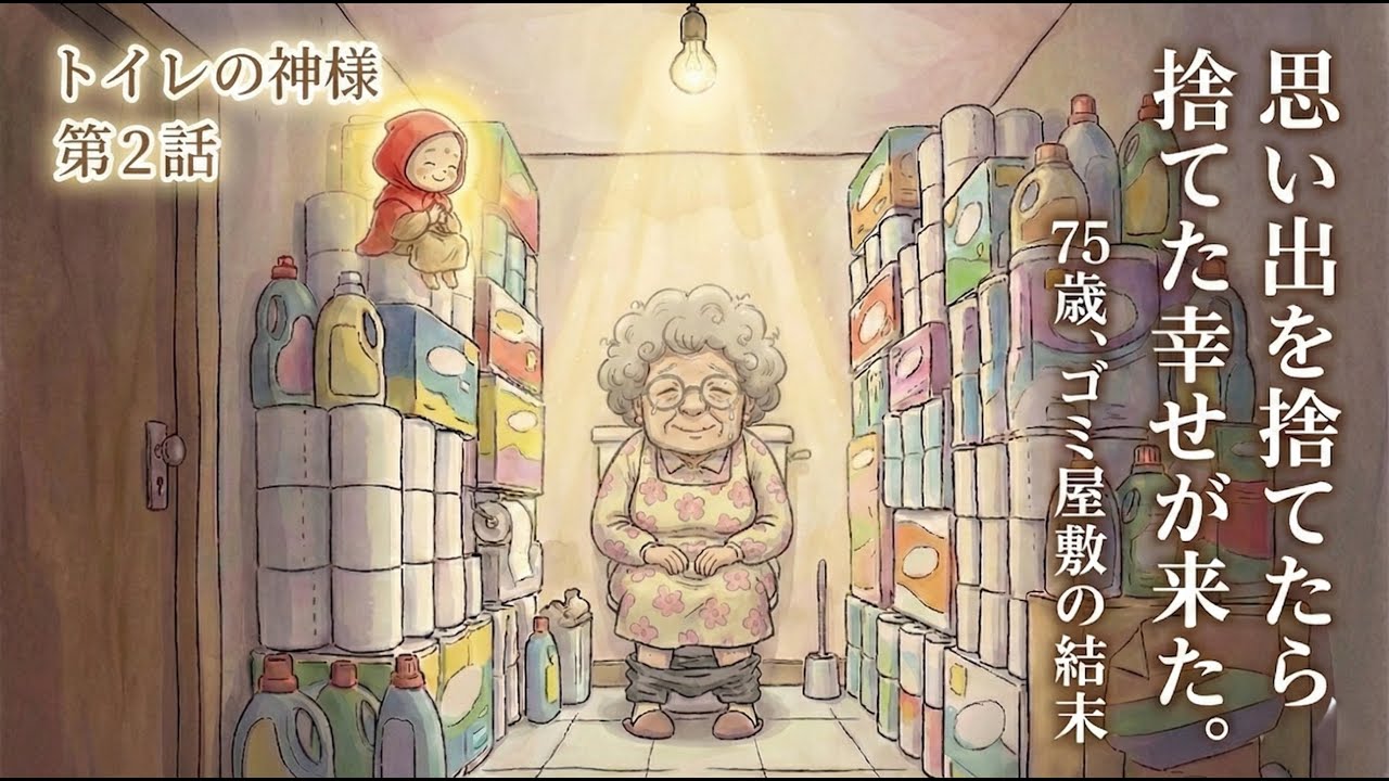 【絵のラジオ】75歳のヨシコさん、孤独なゴミ屋敷で起きた「涙の断捨離」。心が洗われる不思議な物語｜朗読