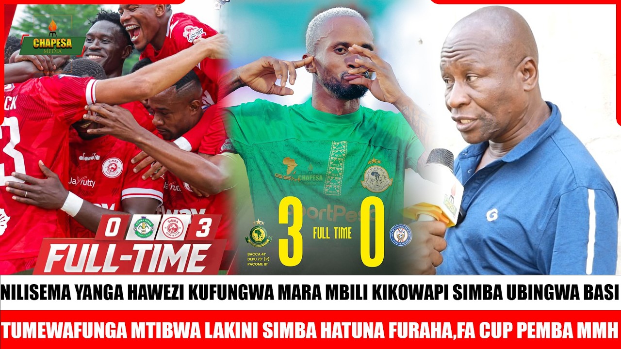 MZEE SAID!YANGA HAKUNA WA KUMZUIA UBINGWA SIMBA TUJIPANGE MSIMU UJAO/HUWEZ KUMFUNGA YANGA MARA MBILI