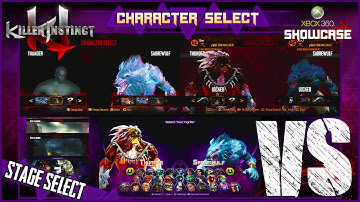 Killer Instinct Xbox 360 (Prototype) Showcase - Character Select, Stage Select, VS. Screen & More!