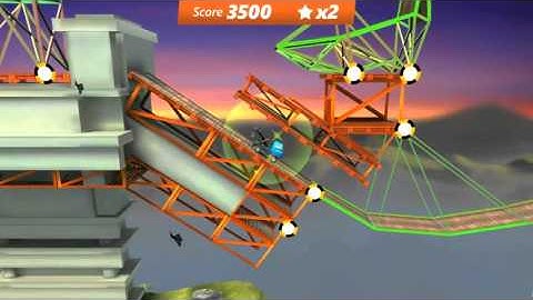 Replay from Bridge Constructor Stunts!
